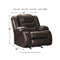 Vacherie - Chocolate - Rocker Recliner-Washburn's Home Furnishings