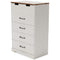 Vaibryn - White / Brown / Beige - Five Drawer Chest-Washburn's Home Furnishings