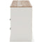 Vaibryn - White / Brown / Beige - Six Drawer Dresser - Vinyl-wrapped-Washburn's Home Furnishings