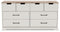 Vaibryn - White / Brown / Beige - Six Drawer Dresser - Vinyl-wrapped-Washburn's Home Furnishings