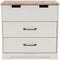 Vaibryn - White / Brown / Beige - Three Drawer Chest-Washburn's Home Furnishings