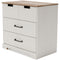 Vaibryn - White / Brown / Beige - Three Drawer Chest-Washburn's Home Furnishings