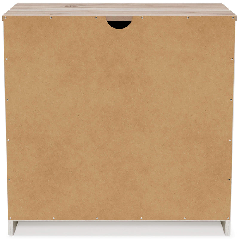 Vaibryn - White / Brown / Beige - Three Drawer Chest-Washburn's Home Furnishings