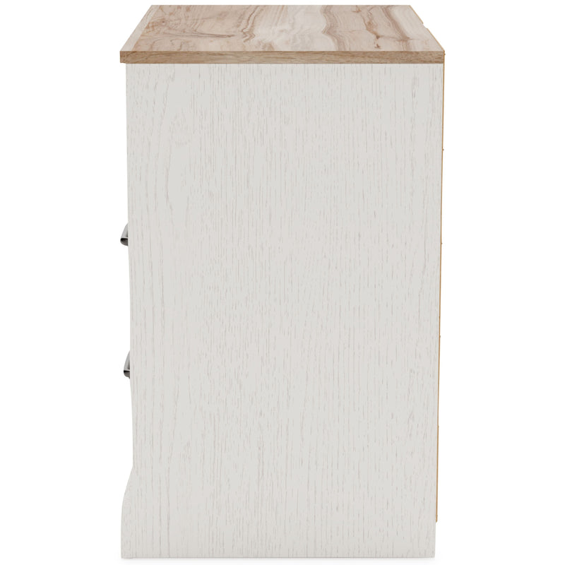 Vaibryn - White / Brown / Beige - Three Drawer Chest-Washburn's Home Furnishings