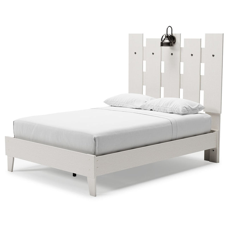 Vaibryn - White - Full Panel Platform Bed-Washburn's Home Furnishings