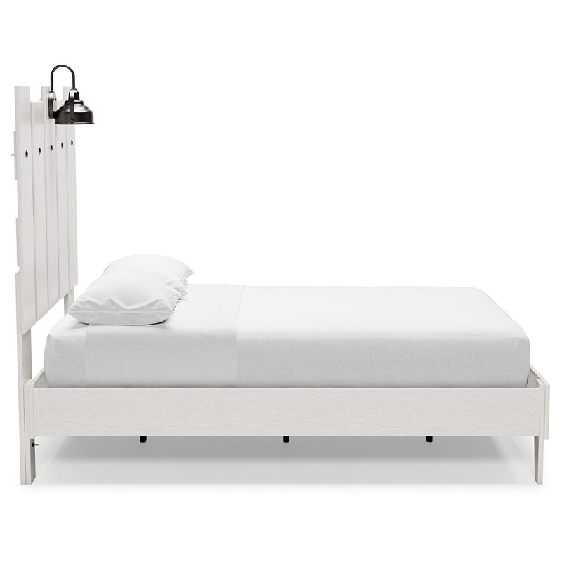 Vaibryn - White - Full Panel Platform Bed-Washburn's Home Furnishings