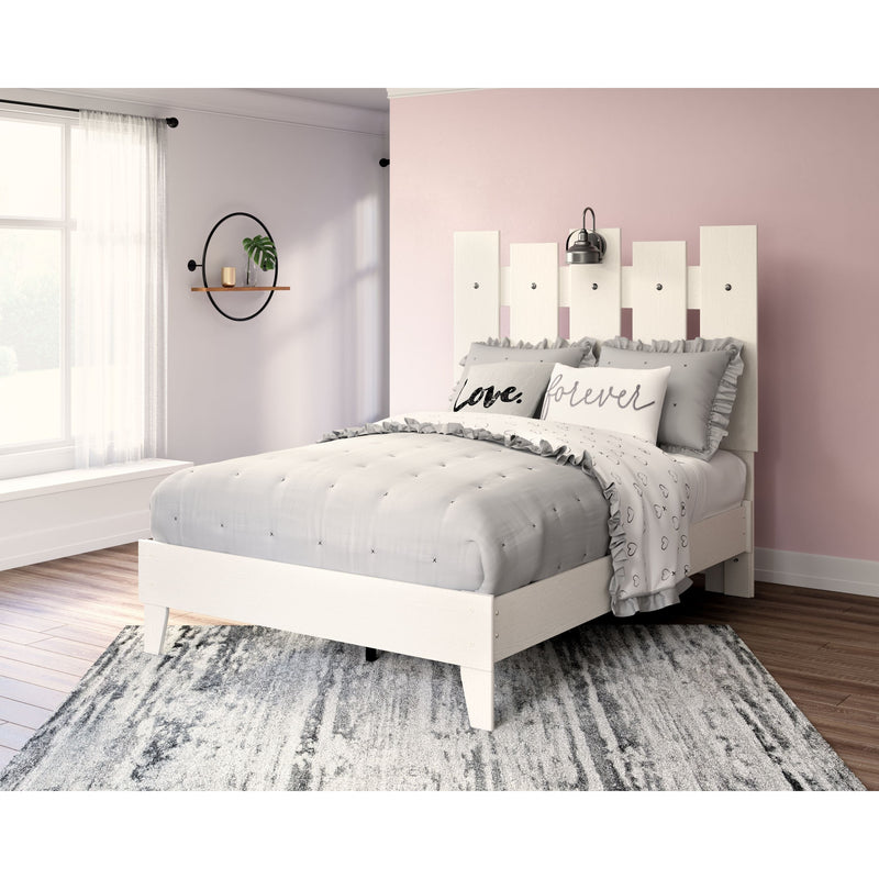 Vaibryn - White - Full Panel Platform Bed-Washburn's Home Furnishings