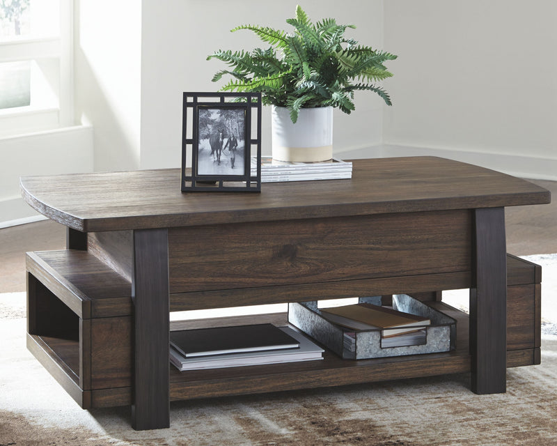 Vailbry - Brown - Lift Top Cocktail Table-Washburn's Home Furnishings