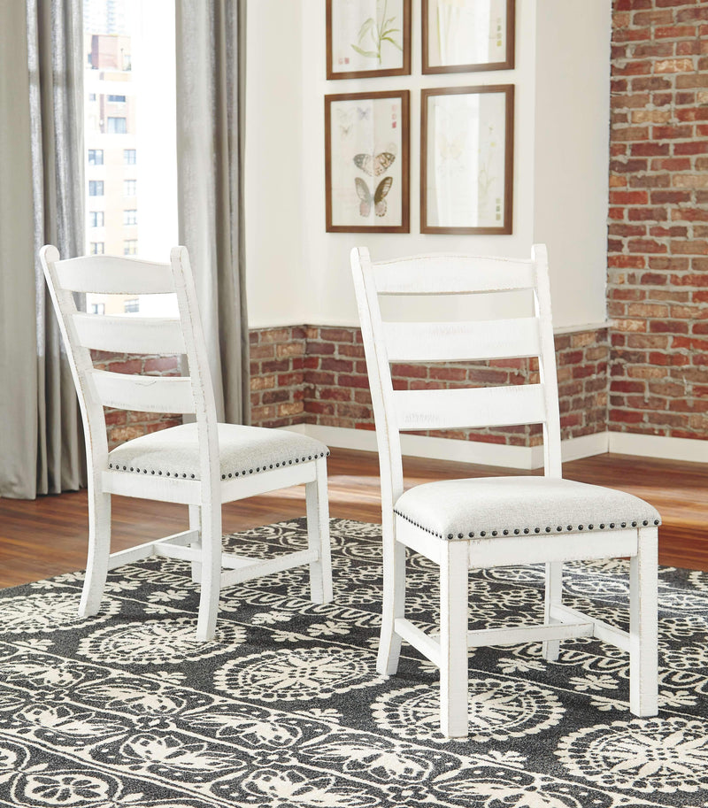 Valebeck - Beige/white - Dining Chair (set Of 2)-Washburn's Home Furnishings