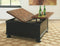 Valebeck - Black/brown - Lift Top Cocktail Table-Washburn's Home Furnishings