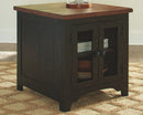 Valebeck - Black/brown - Rectangular End Table-Washburn's Home Furnishings