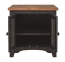 Valebeck - Black/brown - Rectangular End Table-Washburn's Home Furnishings