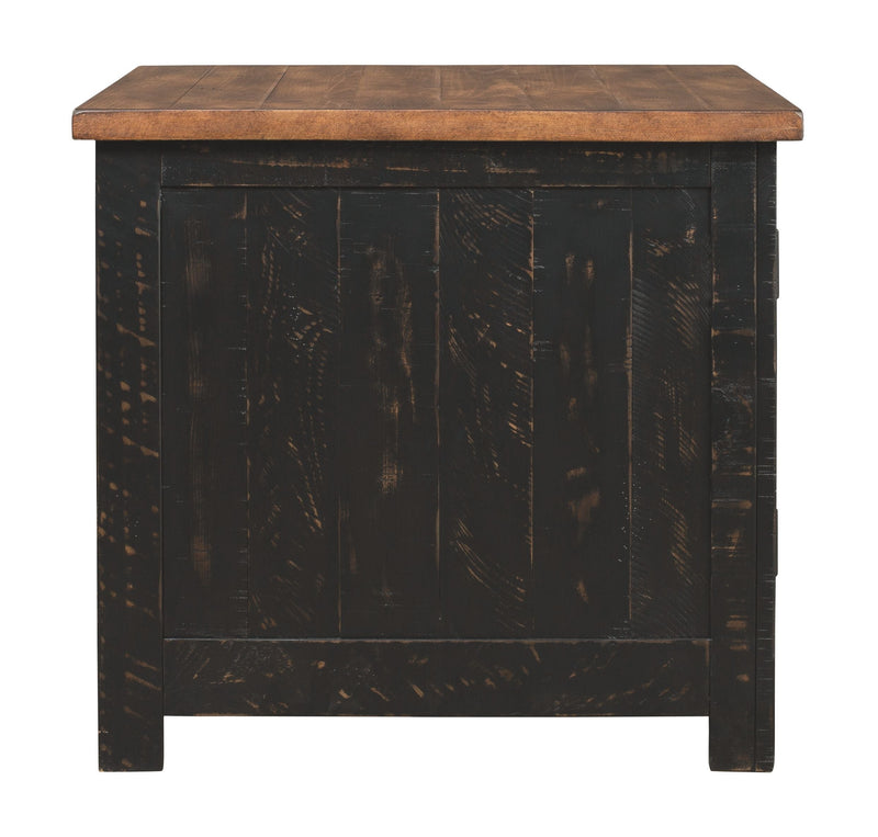 Valebeck - Black/brown - Rectangular End Table-Washburn's Home Furnishings