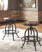 Valebeck - Brown/black - Counter Height Bar Stool (set Of 2)-Washburn's Home Furnishings