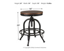 Valebeck - Brown/black - Counter Height Bar Stool (set Of 2)-Washburn's Home Furnishings