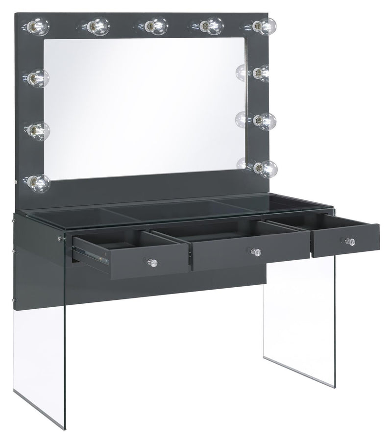 Vanity Set - Gray-Washburn's Home Furnishings