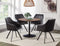 Veena - Black - Swivel Dining Chair-Washburn's Home Furnishings