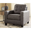 Venaldi - Gunmetal - 2 Pc. - Chair With Ottoman-Washburn's Home Furnishings