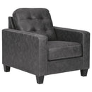 Venaldi - Gunmetal - Chair-Washburn's Home Furnishings