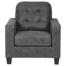 Venaldi - Gunmetal - Chair-Washburn's Home Furnishings