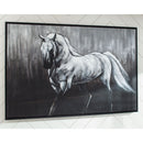 Victor - White/black - Wall Art-Washburn's Home Furnishings