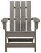 Visola - Gray - Adirondack Chair-Washburn's Home Furnishings