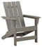 Visola - Gray - Adirondack Chair-Washburn's Home Furnishings