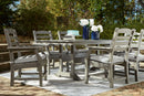 Visola - Gray - Rect Dining Table W/umb Opt-Washburn's Home Furnishings