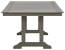 Visola - Gray - Rect Dining Table W/umb Opt-Washburn's Home Furnishings