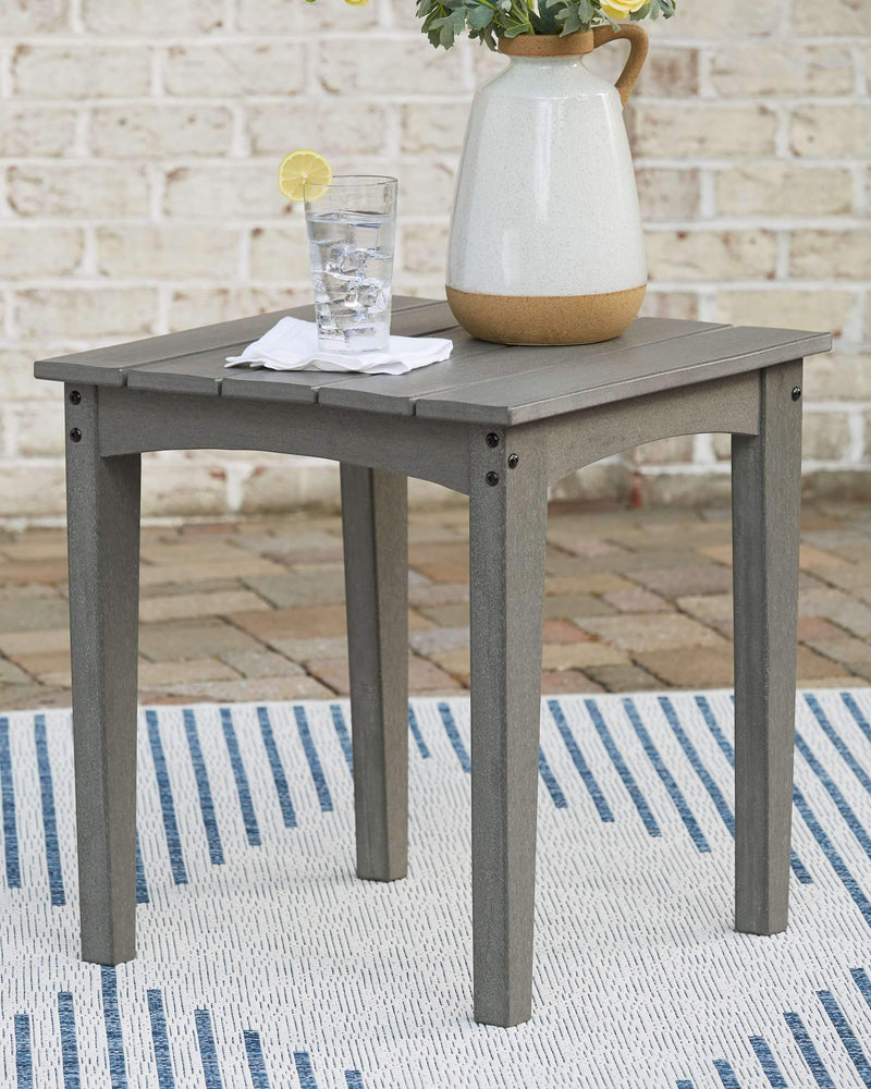 Visola - Gray - Square End Table-Washburn's Home Furnishings