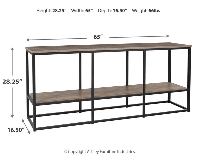 Wadeworth - Brown/black - Extra Large Tv Stand-Washburn's Home Furnishings