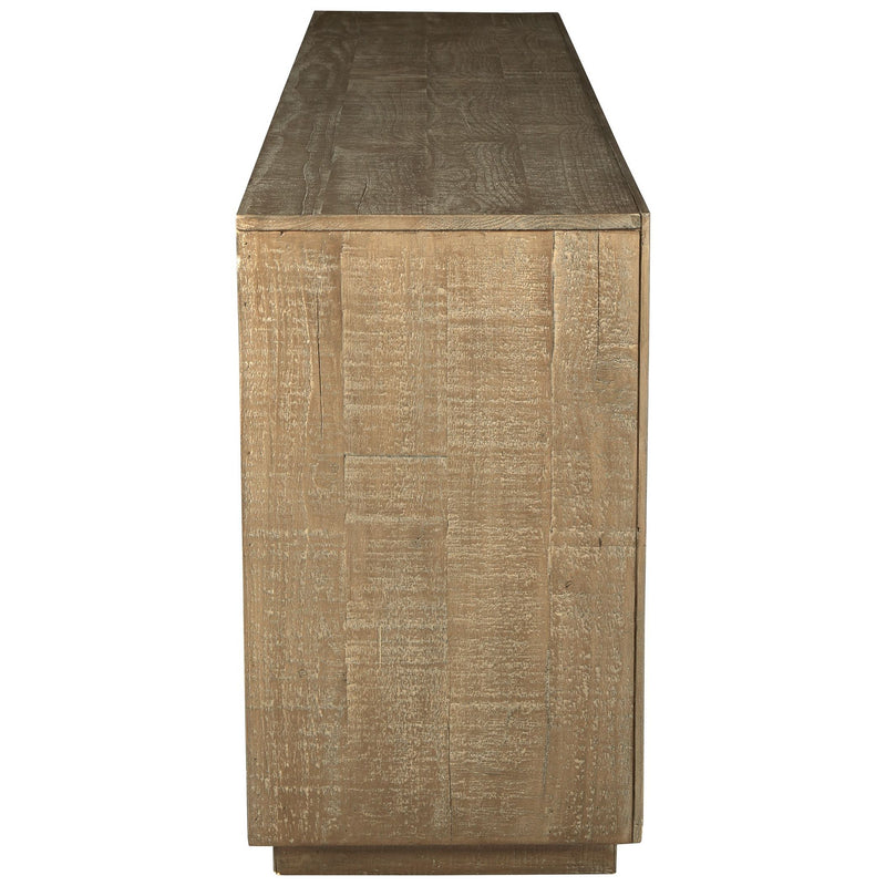 Waltleigh - Distressed Brown - Accent Cabinet-Washburn's Home Furnishings