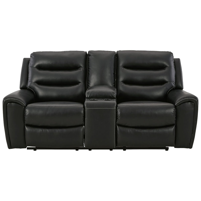 Warlin - Black - Pwr Rec Loveseat/con/adj Hdrst-Washburn's Home Furnishings