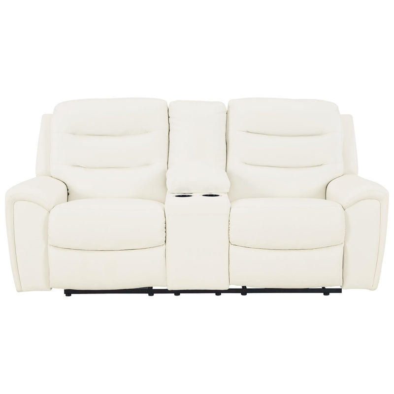 Warlin - White - Pwr Rec Loveseat/con/adj Hdrst-Washburn's Home Furnishings