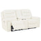 Warlin - White - Pwr Rec Loveseat/con/adj Hdrst-Washburn's Home Furnishings