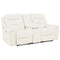 Warlin - White - Pwr Rec Loveseat/con/adj Hdrst-Washburn's Home Furnishings