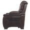 Warnerton - Brown Dark - Pwr Recliner/adj Headrest-Washburn's Home Furnishings