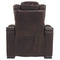 Warnerton - Brown Dark - Pwr Recliner/adj Headrest-Washburn's Home Furnishings