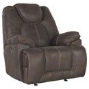 Warrior - Brown Dark - Power Rocker Recliner-Washburn's Home Furnishings