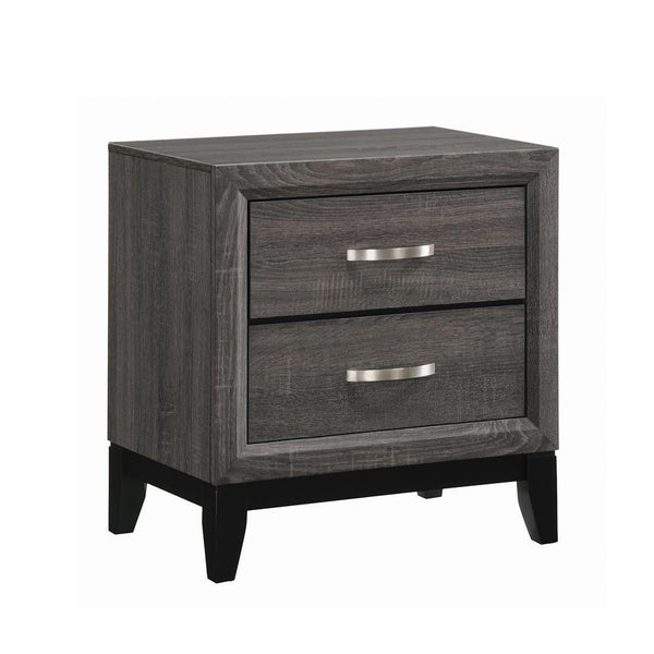 Watson 2-drawer Nightstand - Grey-Washburn's Home Furnishings