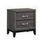 Watson 2-drawer Nightstand - Grey-Washburn's Home Furnishings