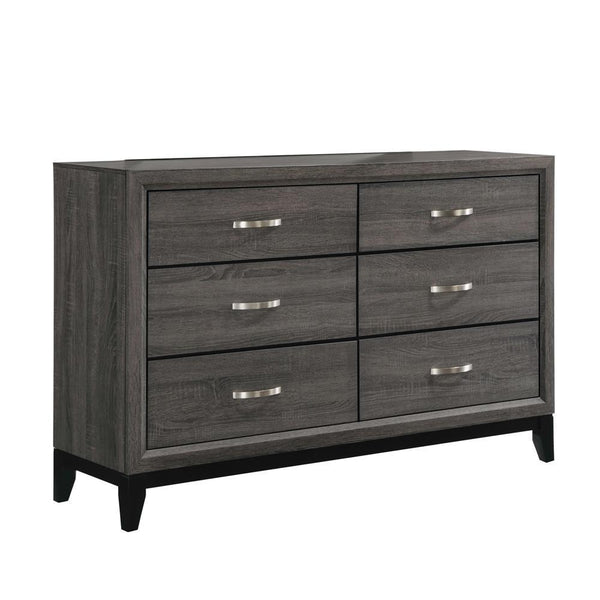 Watson 6-drawer Dresser - Grey-Washburn's Home Furnishings