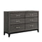 Watson 6-drawer Dresser - Grey-Washburn's Home Furnishings