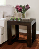 Watson - Dark Brown - Square End Table-Washburn's Home Furnishings