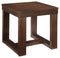 Watson - Dark Brown - Square End Table-Washburn's Home Furnishings