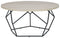 Waylowe - Light Brown/black - Round Cocktail Table-Washburn's Home Furnishings