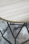 Waylowe - Light Brown/black - Round End Table-Washburn's Home Furnishings