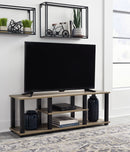 Waylowe - Natural/black - Tv Stand-Washburn's Home Furnishings