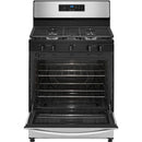 Whirlpool 5.1 Cu. Ft. Freestanding Gas Range with Edge to Edge Cooktop - Stainless Steel-Washburn's Home Furnishings