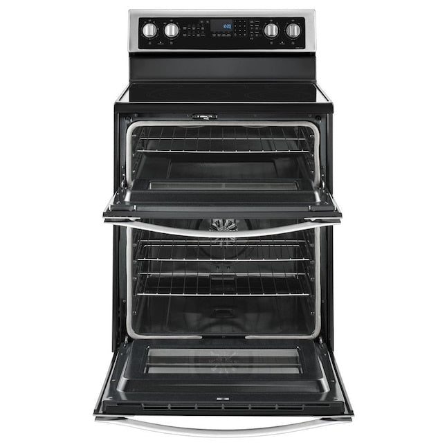 6.7 Cu. Ft. Electric Double Oven Range with True Convection-Washburn's Home Furnishings